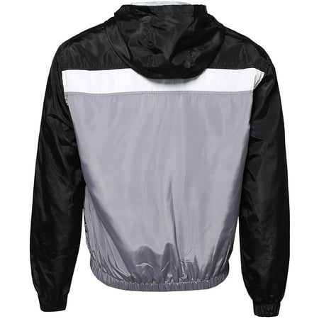 Youstar Mens Lightweight Hooded Waterproof Outdoor Windbreaker Jacket 